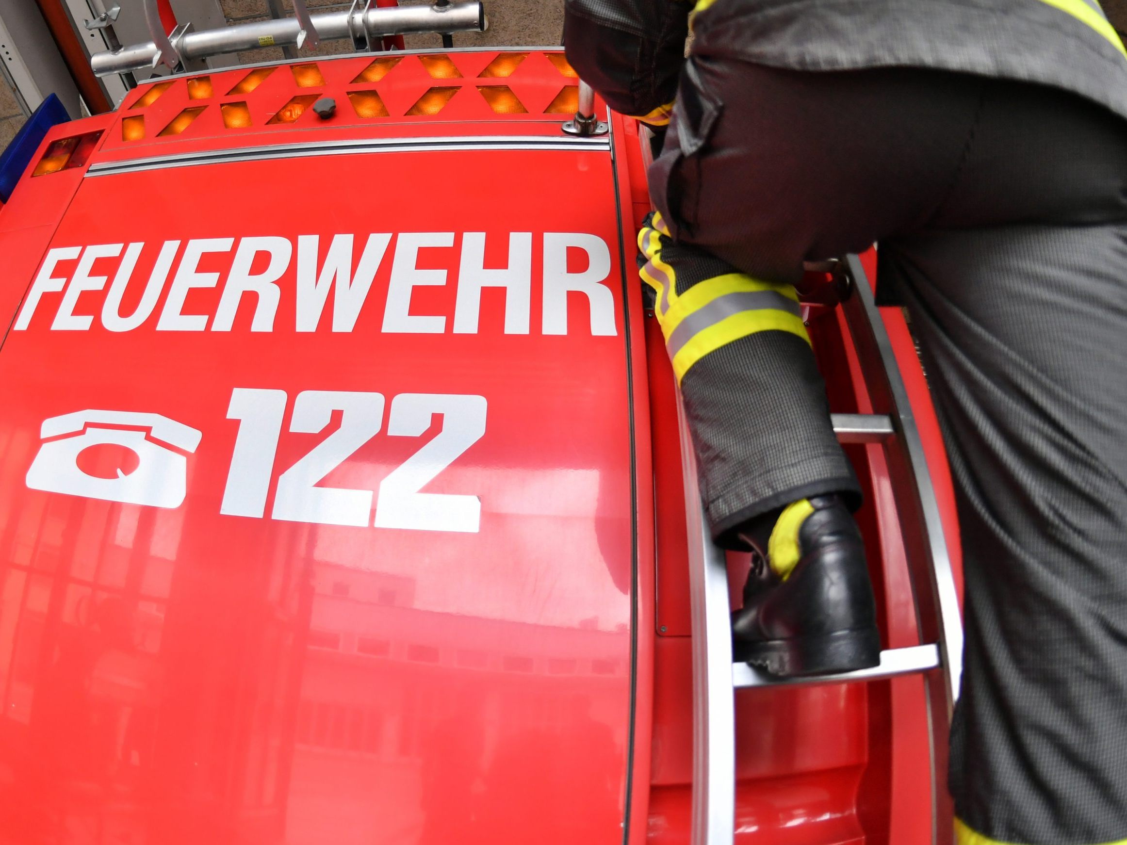 Die Feuerwehr war bei der Rettung des Mountainbikers im Einsatz.