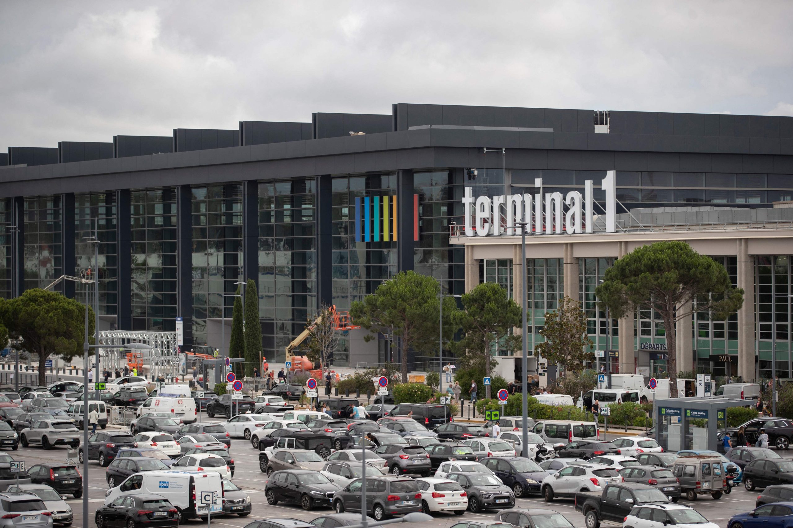 Der Flughafen in Marseille musste am Mittag geschlossen werden.
