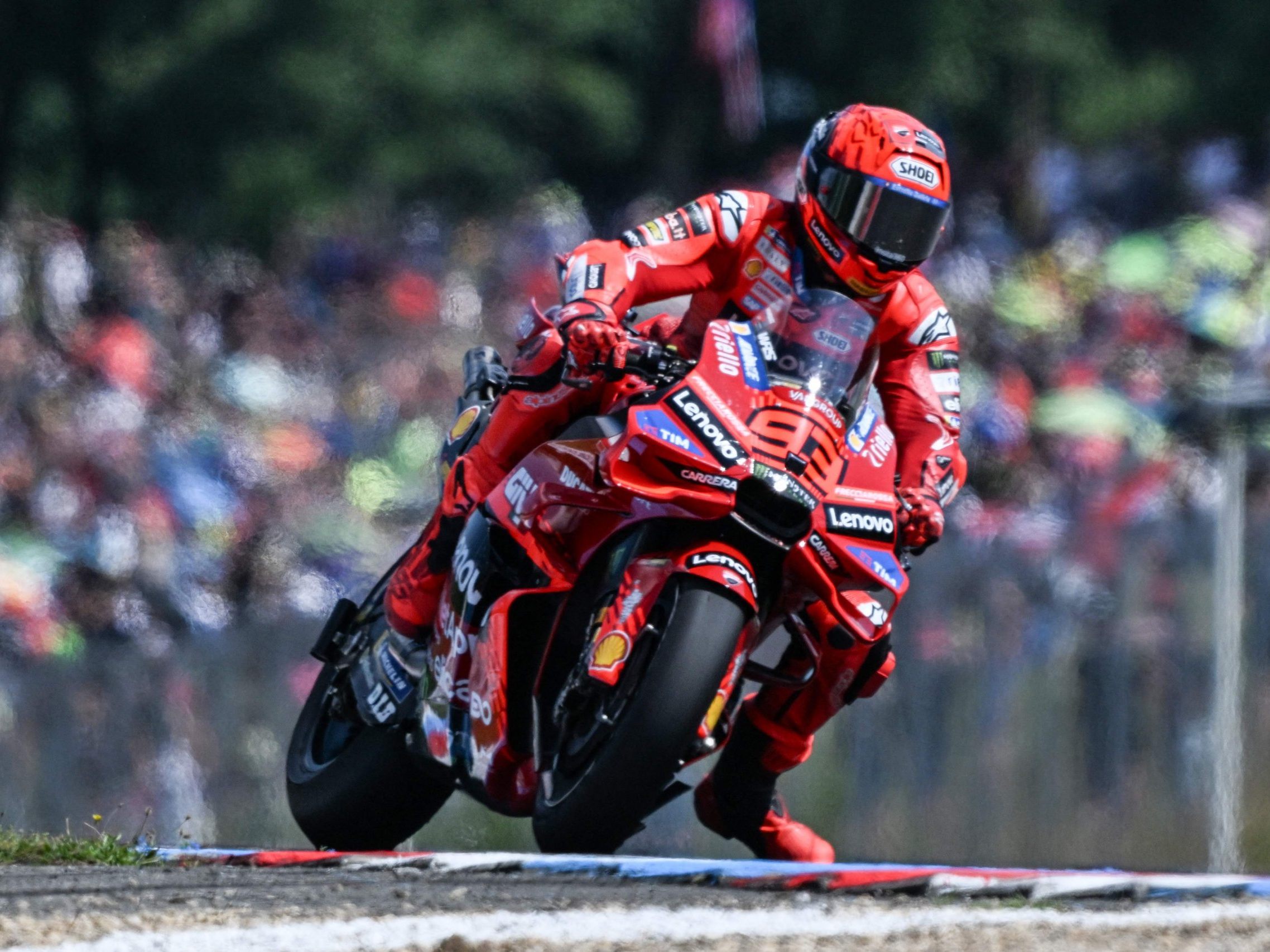 Marc Marquez hat seine Vormachtstellung in der MotoGP untermauert. Marc Marquez hat seine Vormachtstellung in der MotoGP untermauert.