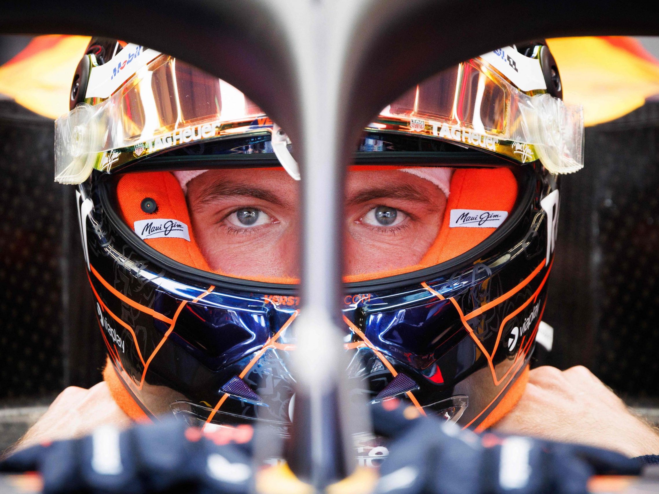 Red-Bull-Pilot Max Verstappen vor dem Start des Sprint-Rennens beim Großen Preis von Belgien am 26. Juli 2025 in Spa-Francorchamps. Red-Bull-Pilot Max Verstappen vor dem Start des Sprint-Rennens beim Großen Preis von Belgien am 26. Juli 2025 in Spa-Francorchamps.