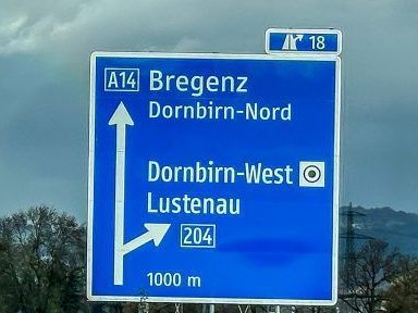 Bei der Ausfahrt Dornbirn West besteht Optimierungsbedarf.