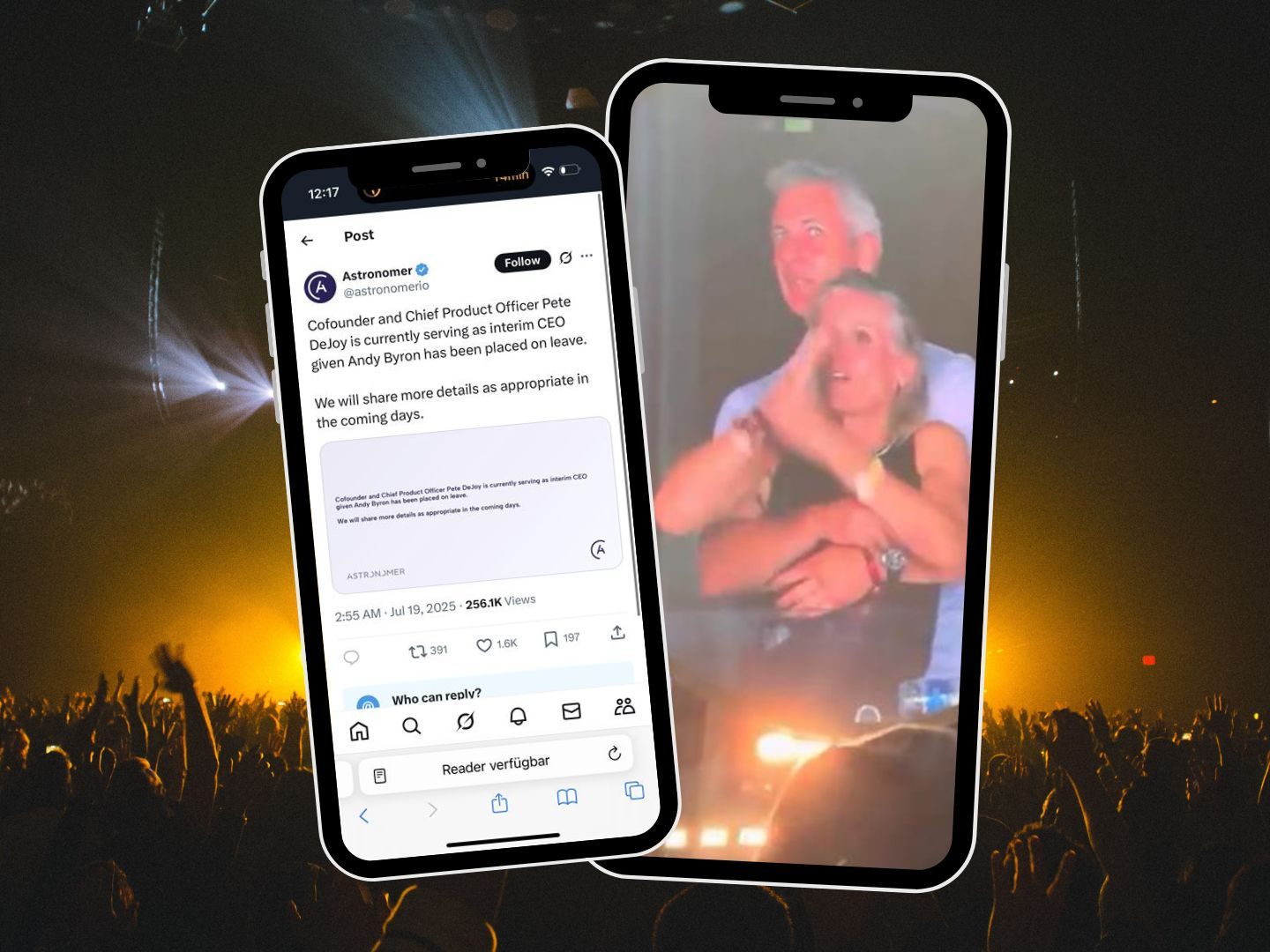 Astronomer entlässt CEO Andy Byron nach Kuss-Skandal bei Coldplay-Konzert