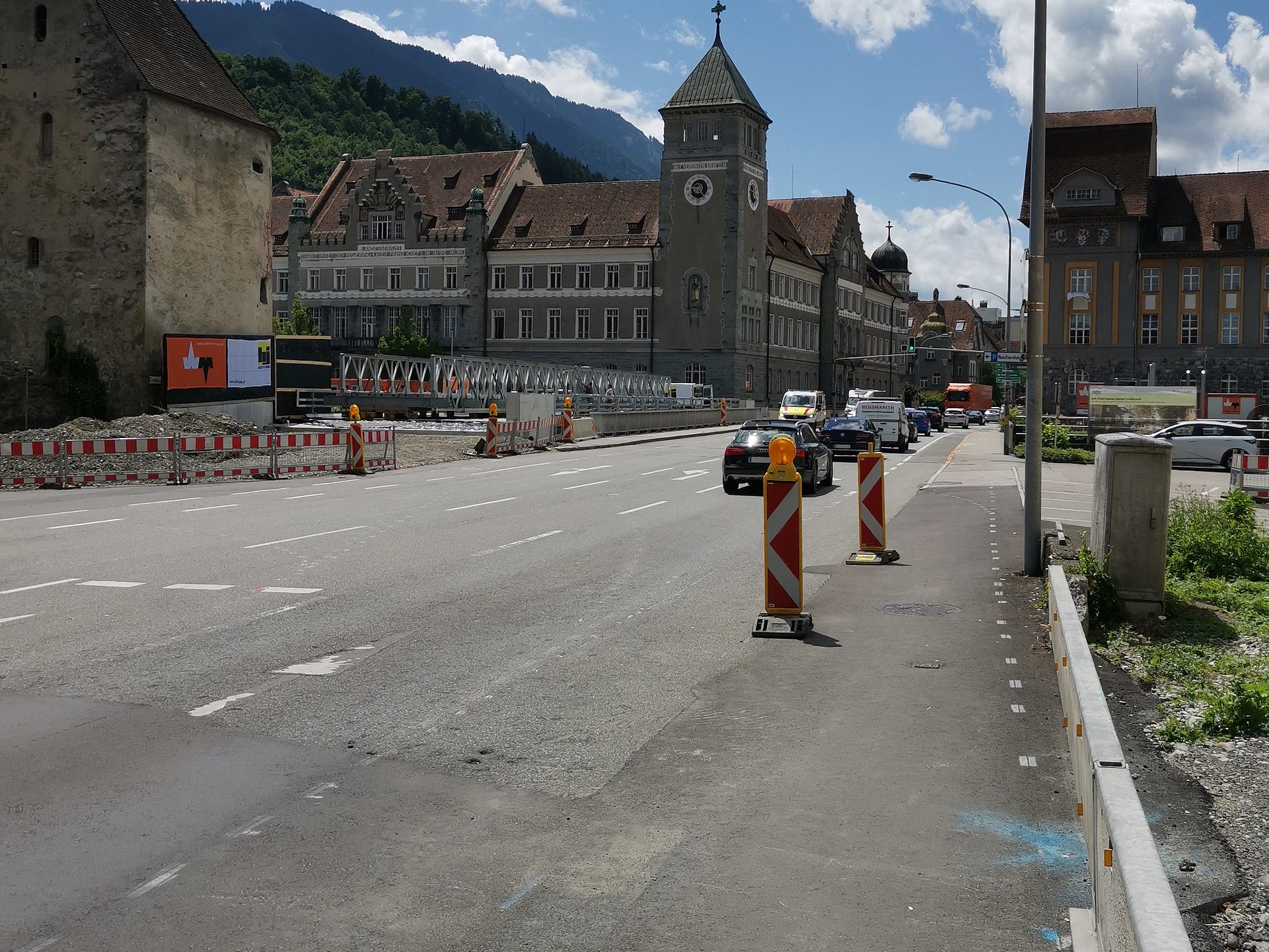 Baustelle Montfortbrücke
