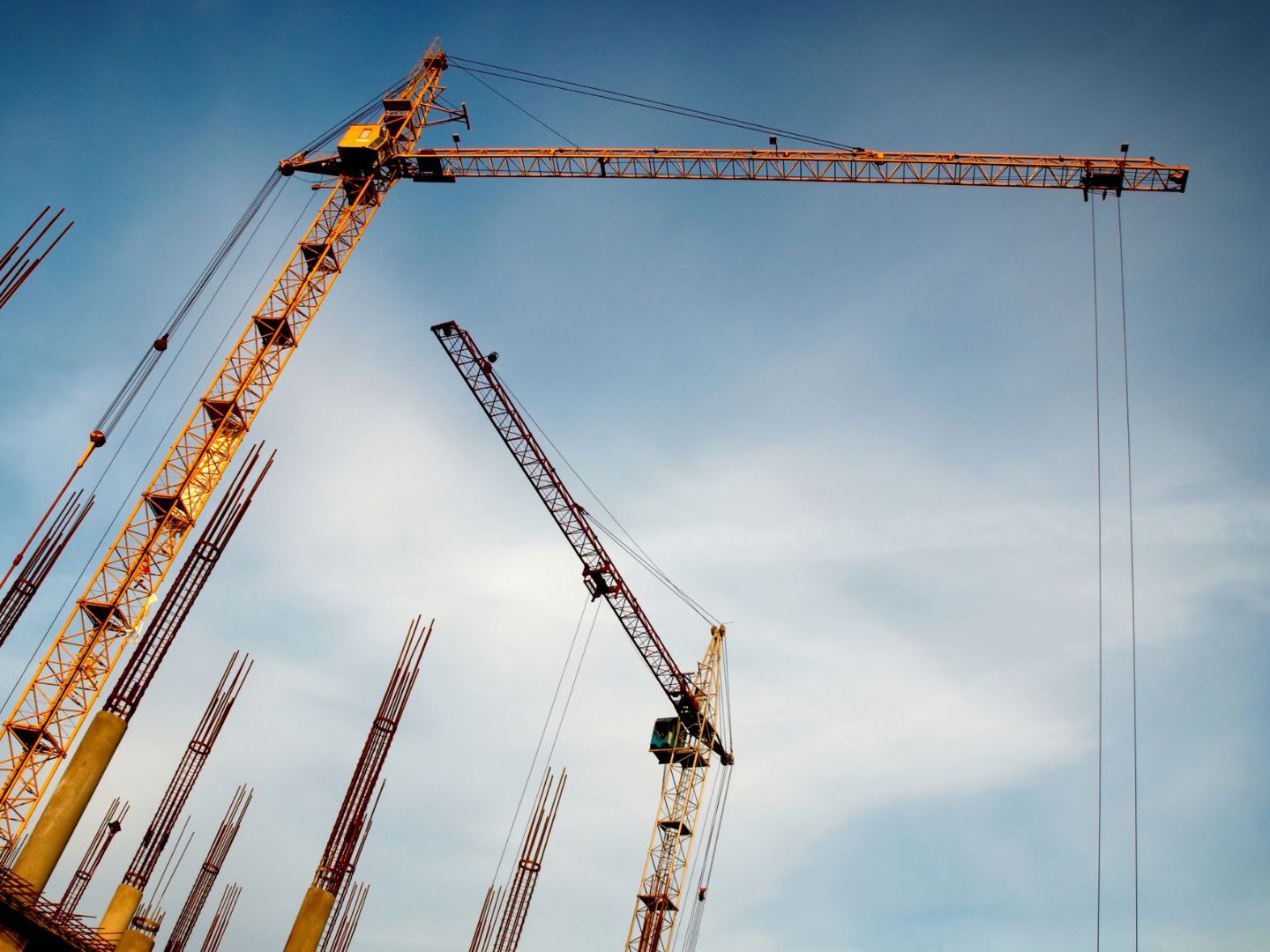 Die Umsätze im Bereich Bau & Industrie sind im Juni zurückgegangen.