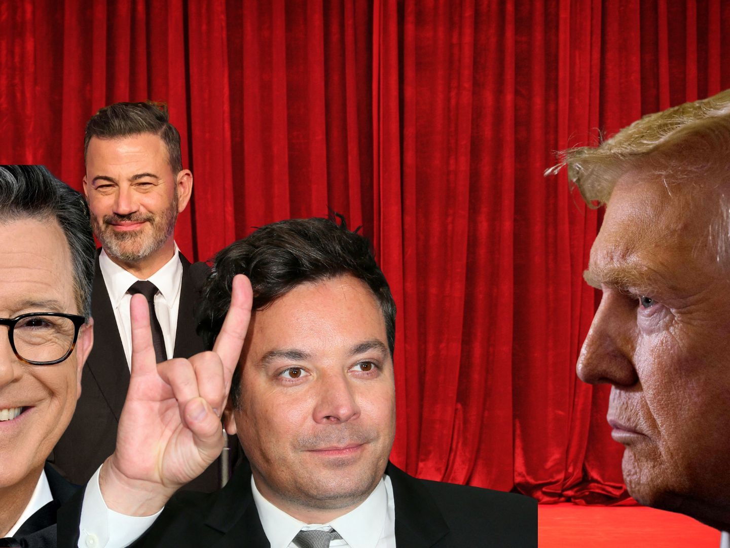 Donald Trump schießt in seinem Posting auch gegen die Late-Night-Moderatoren Kimmel und Fallon. Donald Trump schießt in seinem Posting auch gegen die Late-Night-Moderatoren Kimmel und Fallon.
