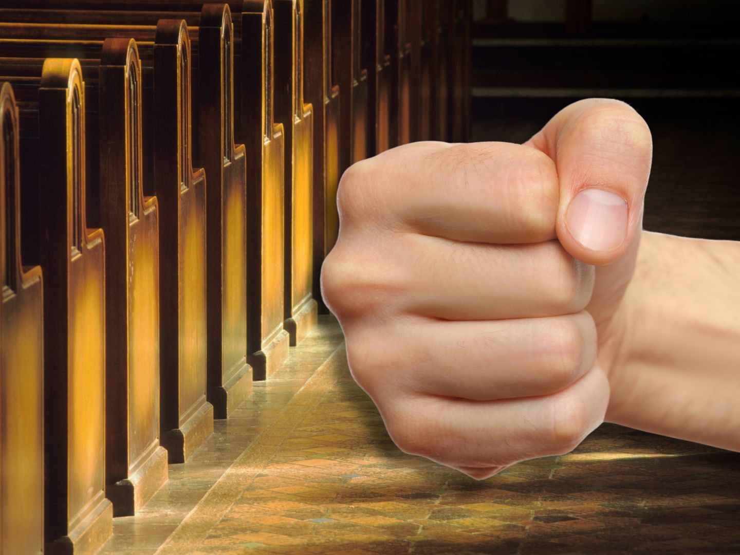 In der Kirche kam es zu einer handfesten Schlägerei.