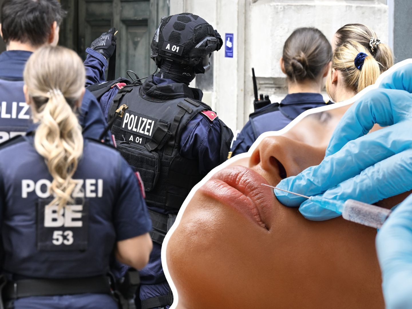 Die Polizei deckte ein illegales Beauty-Studio mit Spritzen und Medikamenten auf.