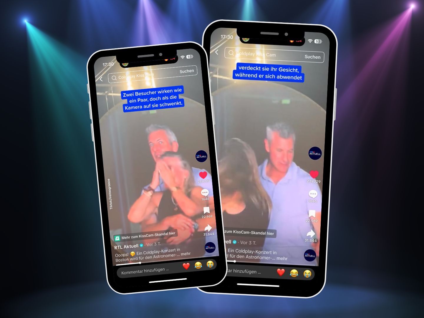Kiss Cam zeigt Affäre – CEO droht Scheidung und Millionenverlust Kiss Cam zeigt Affäre – CEO droht Scheidung und Millionenverlust