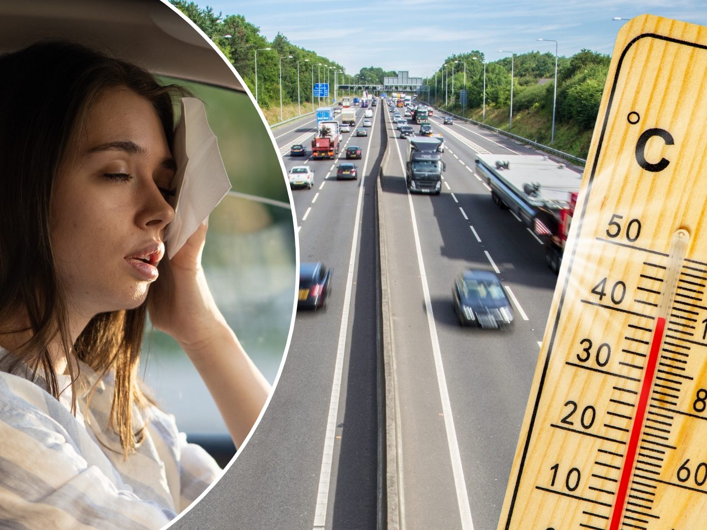 Die Hitze sorgt für einige Probleme - auch im Verkehr.