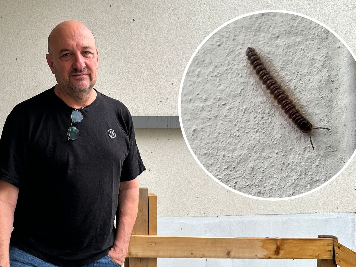 Anrainer Frank erklärt, wie die aktuelle Situation für ihn ist.