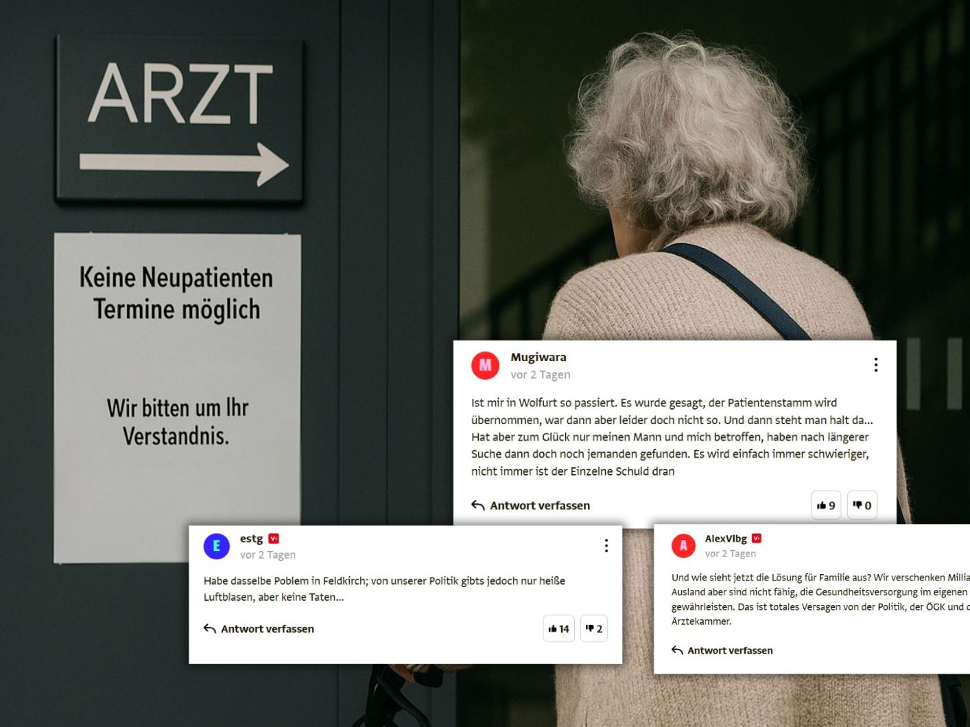 Nicht nur das Paar aus Bregenz findet keinen Hausarzt, auch anderen Vorarlbergern ergeht es so.
