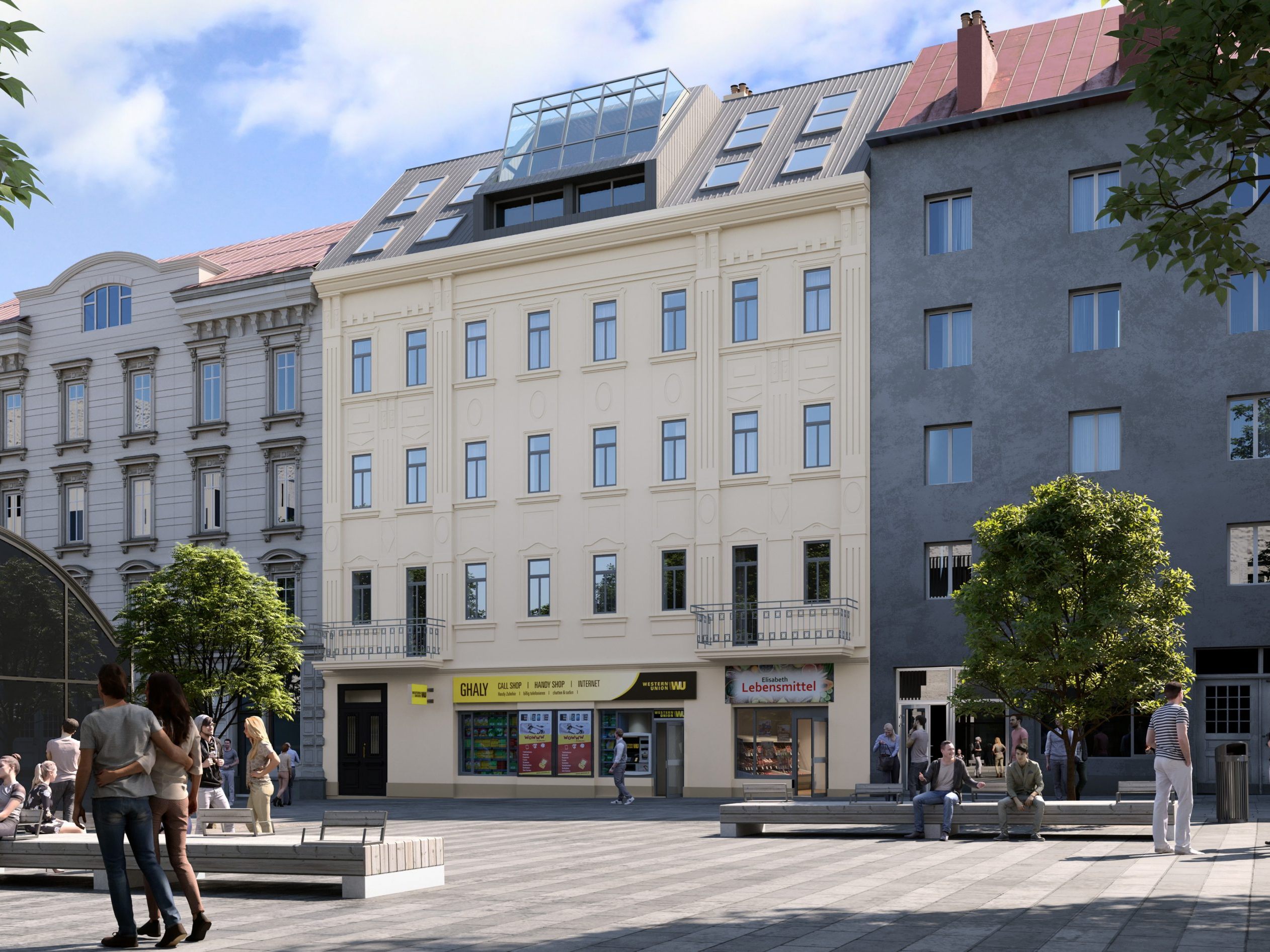 Das historische Gebäude in Wien erhält ein neues Leben.