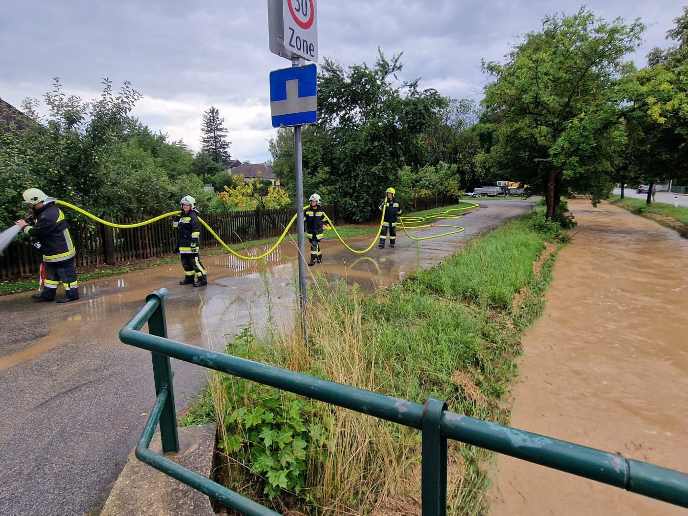 Zahlreiche Feuerwehreinsätze in Hollabrunn.
