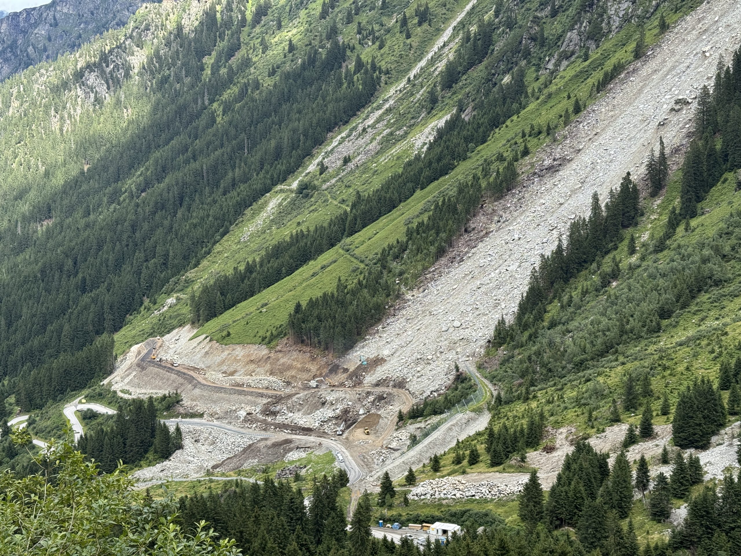 Hochalpenstraße, Wiedereröffnung, Murenabgang, Mure, Partenen, Montafon