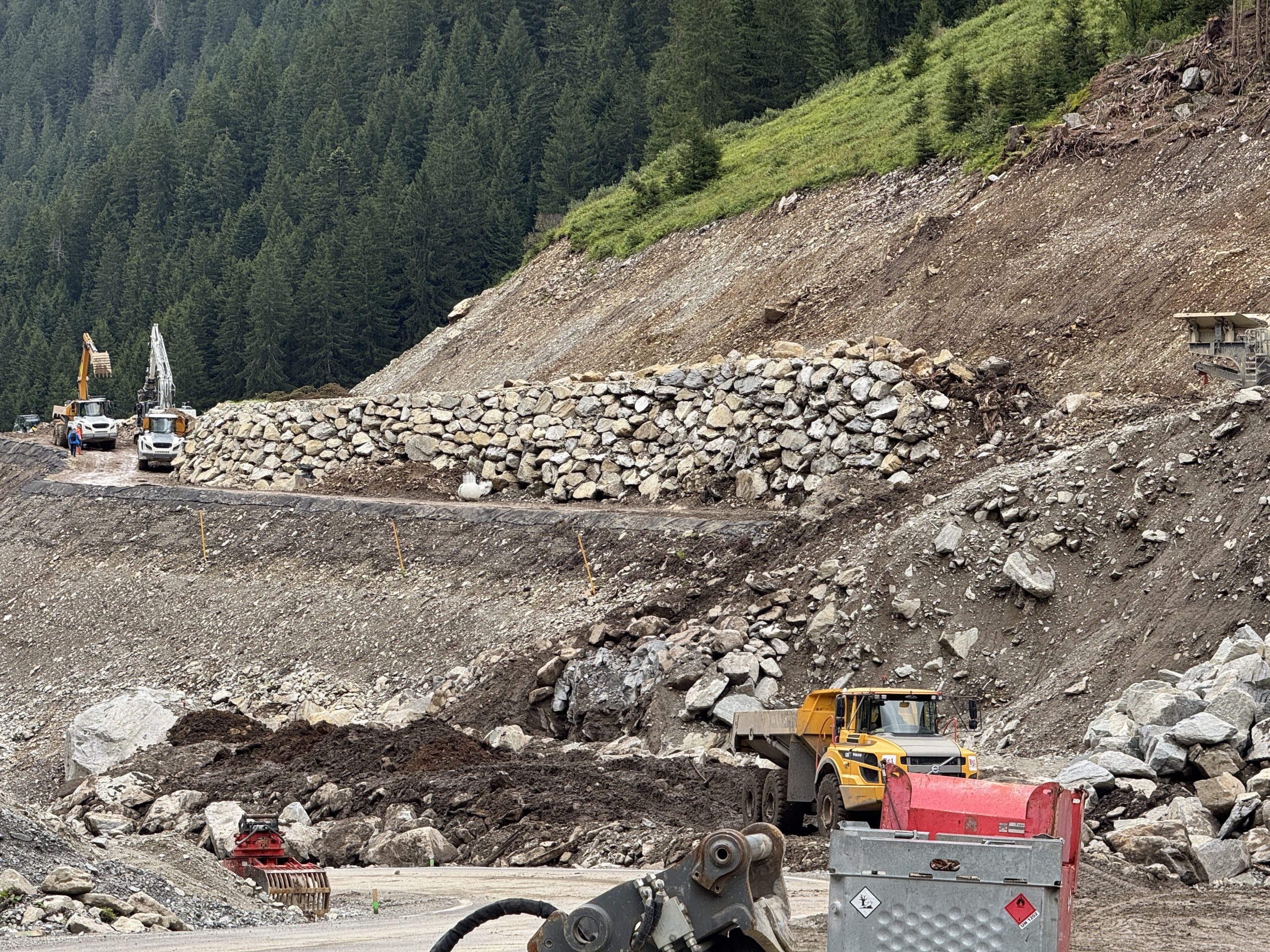 Hochalpenstraße, Wiedereröffnung, Murenabgang, Mure, Partenen, Montafon