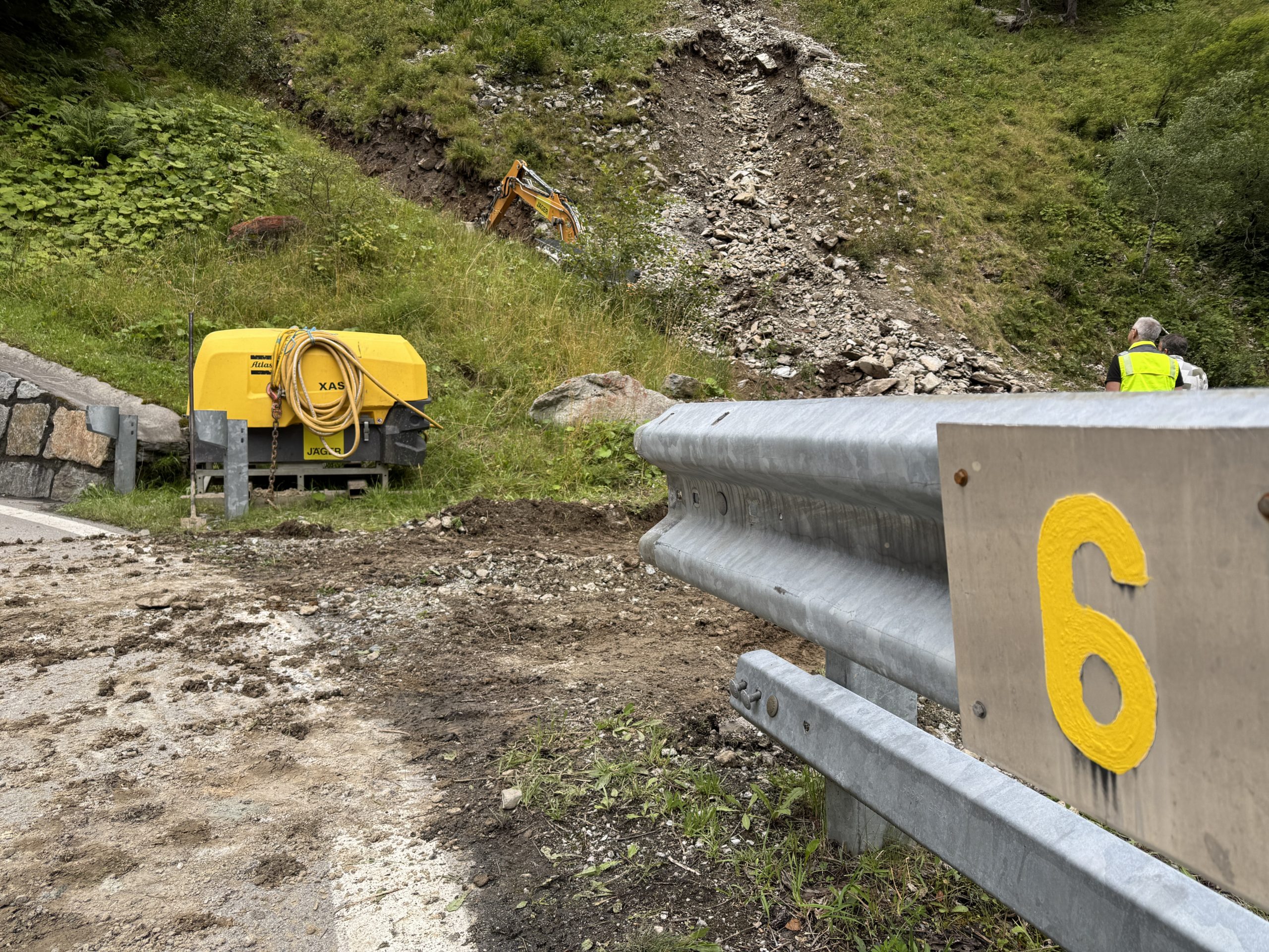 Hochalpenstraße, Wiedereröffnung, Murenabgang, Mure, Partenen, Montafon