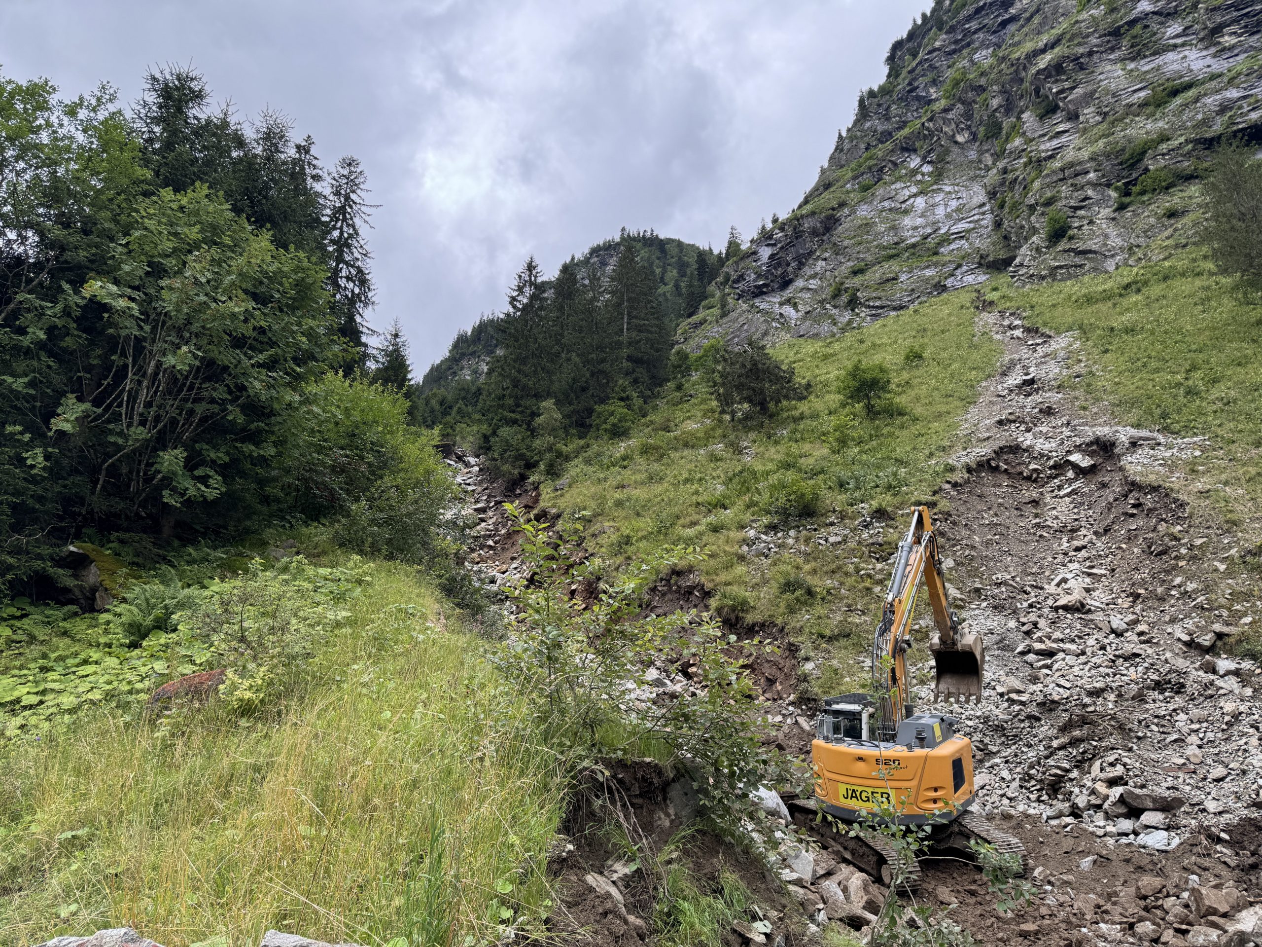 Hochalpenstraße, Wiedereröffnung, Murenabgang, Mure, Partenen, Montafon