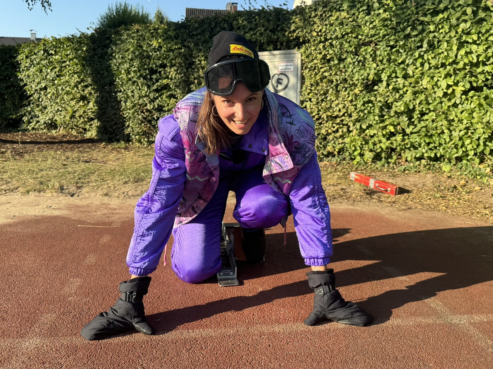 Isabella Canaval in Startposition.
