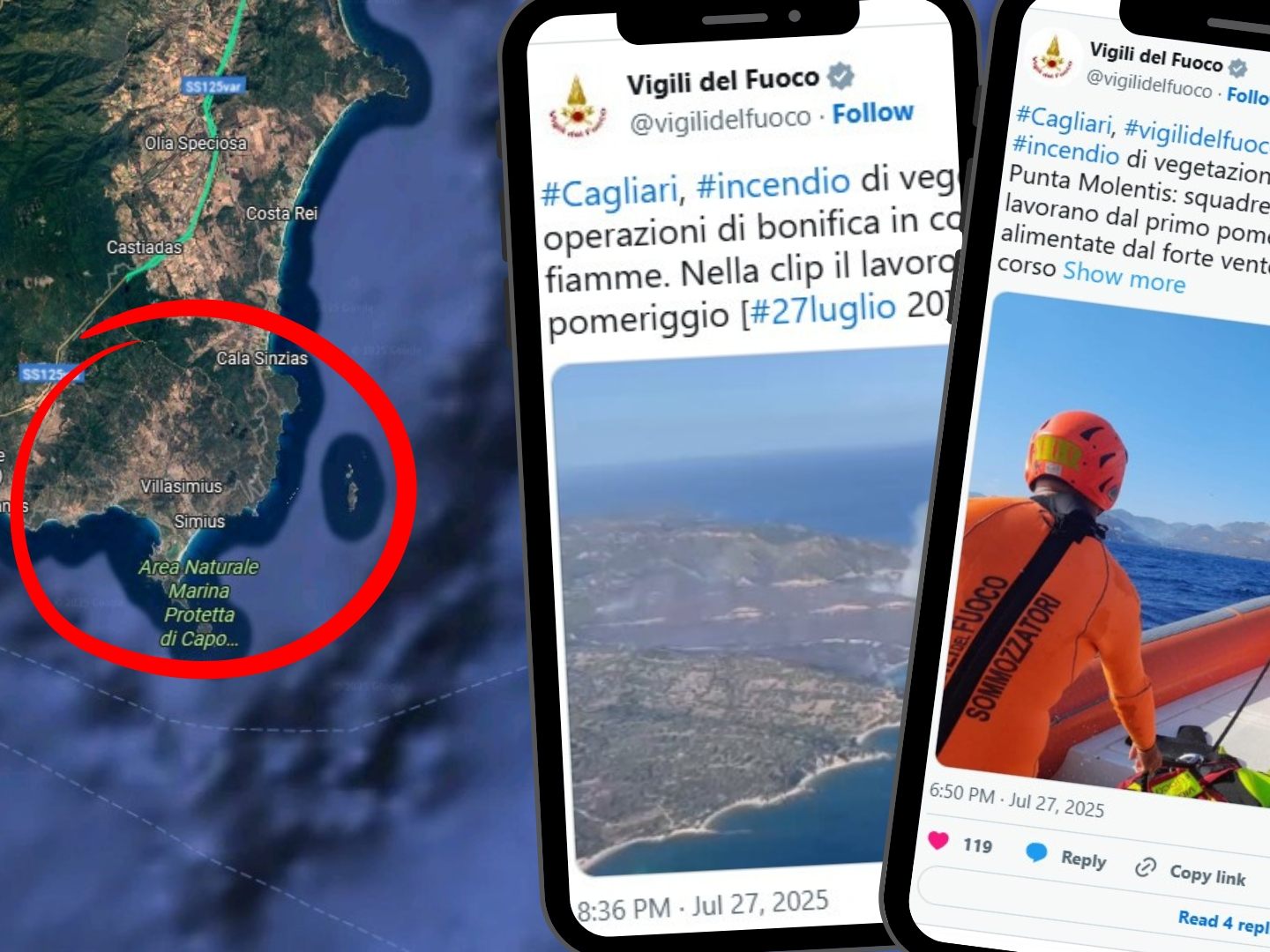 Evakuierung auf dem Seeweg wurde durch starken Mistral-Wind erschwert. Evakuierung auf dem Seeweg wurde durch starken Mistral-Wind erschwert.