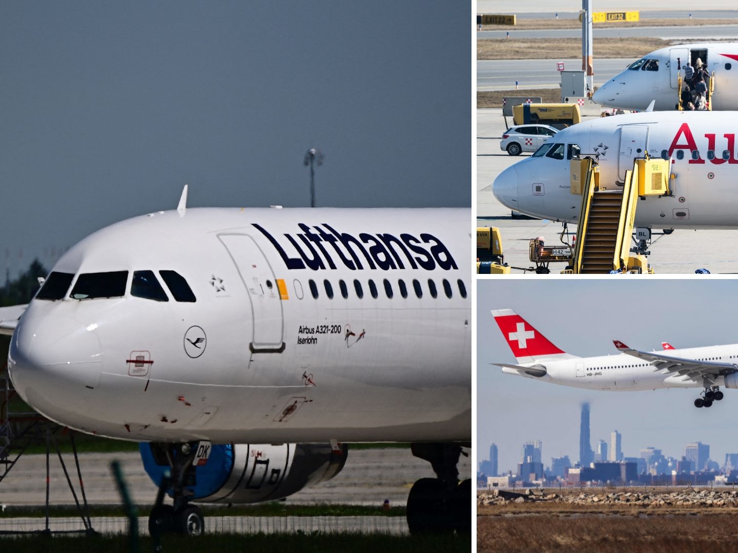 Swiss, Lufthansa und Austrian Airlines landen im Mittelfeld des Flightright-Rankings – sie erreichen zwischen 2,76 und 3,19 Punkten und zeigen durchwachsene Leistungen bei Pünktlichkeit und Kundenservice.
