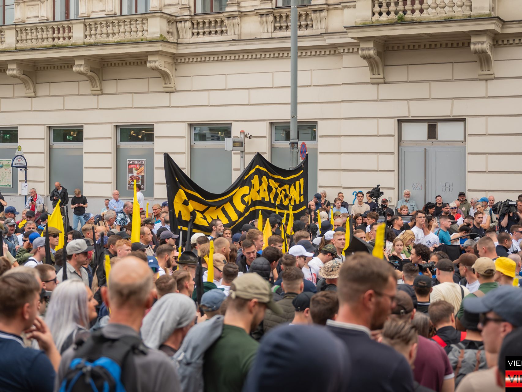 Demonstration der Identitären Bewegung in der Wiener Innenstadt am 26.07.2025
