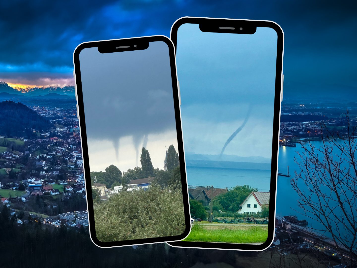 Tornado-Schlauch über See – Bodensee zeigt seltenes Naturschauspiel