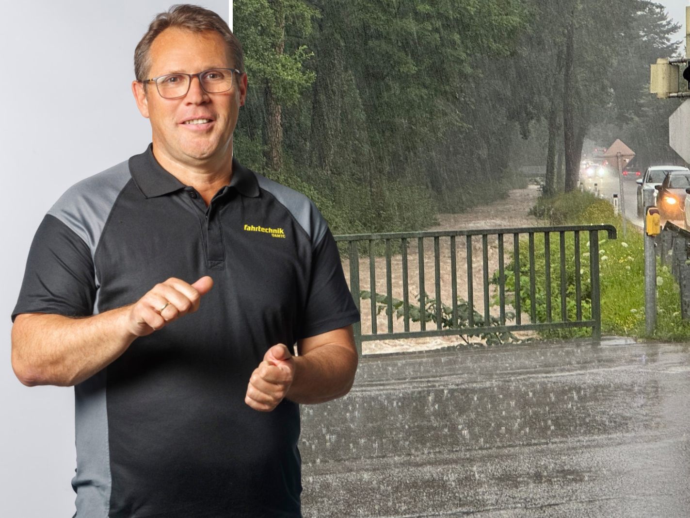 Expertentipps zum sicheren Fahren bei Starkregen und Gewitter. Expertentipps zum sicheren Fahren bei Starkregen und Gewitter.