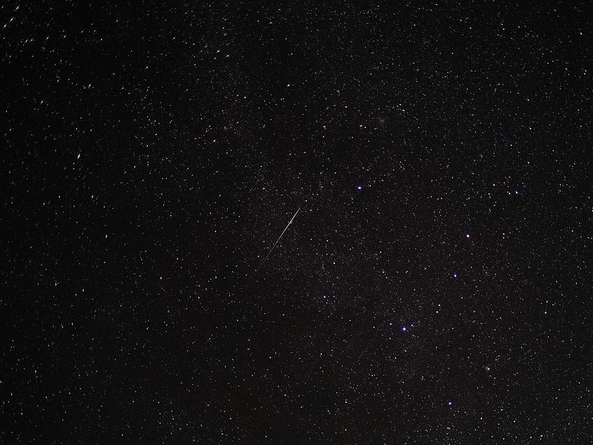 Der Meteorstrom der Perseiden ist beim Maximum fast ein "Totalausfall". Der Meteorstrom der Perseiden ist beim Maximum fast ein "Totalausfall".