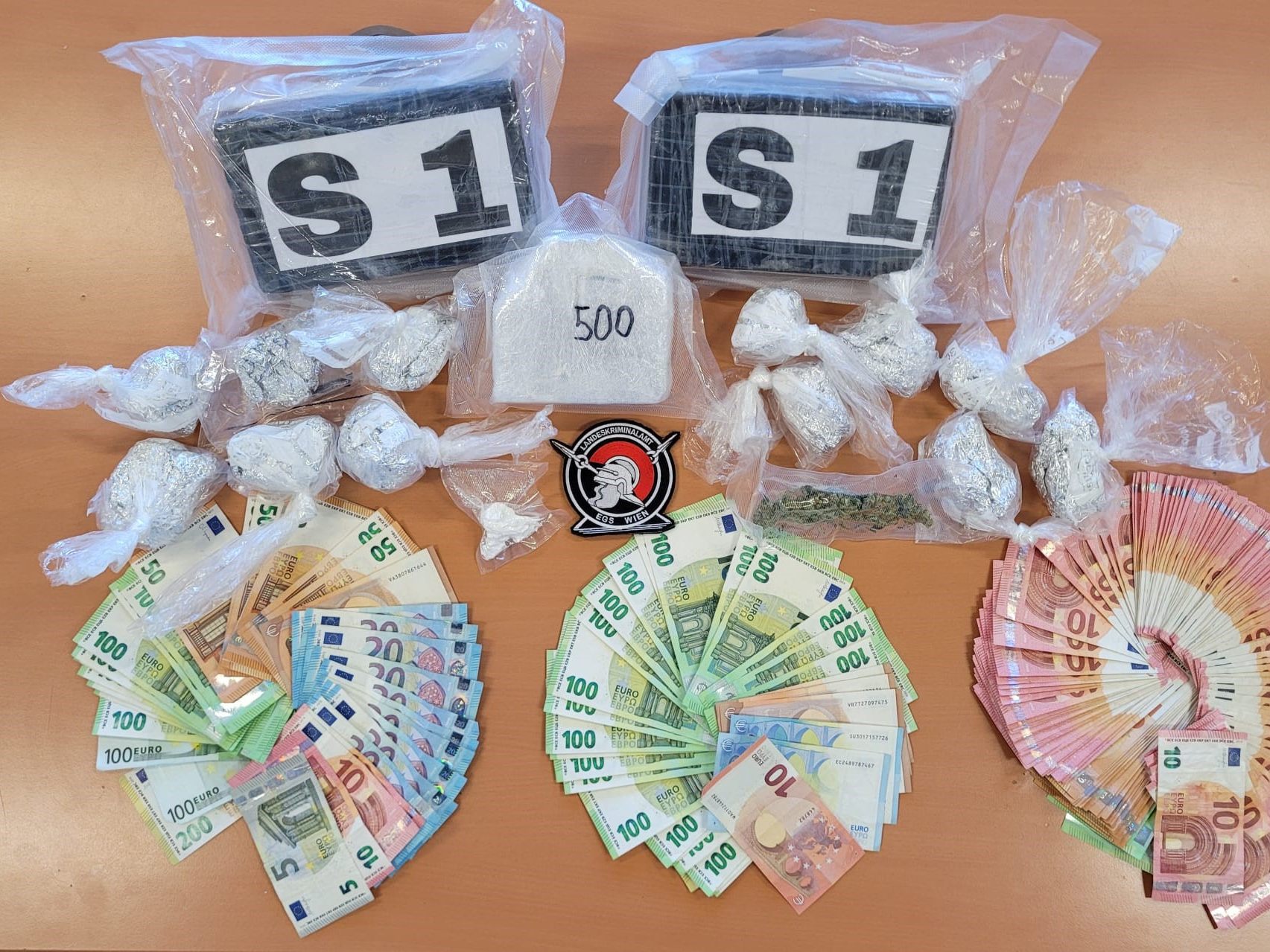 Der Polizei gelang ein Schlag gegen die Drogenkriminalität in Wien.