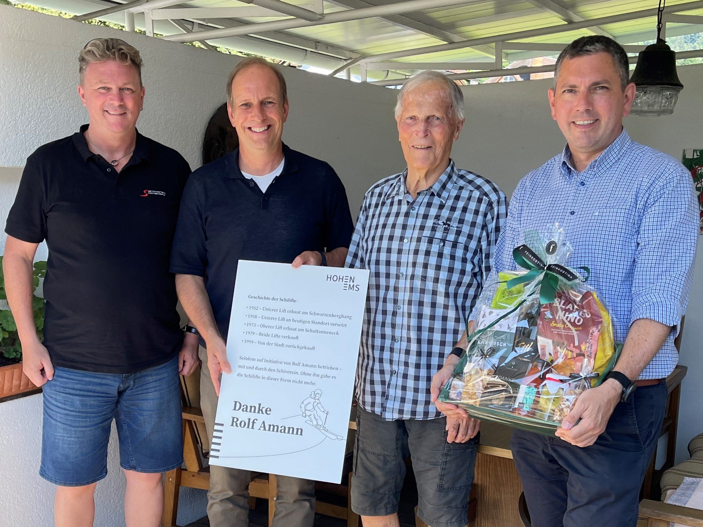 v. l. Michael Gruber, Bgm. Dieter Egger, Rolf Amann, LAbg. Vize-Bgm. Markus Klien
