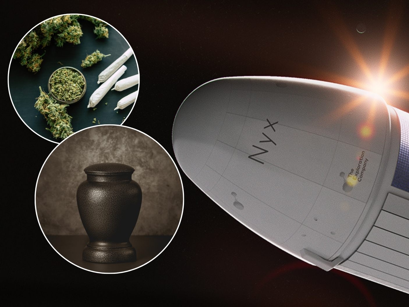 An Bord der Kapsel befanden sich Überreste von 166 Verstorbenen und auch Cannabis. An Bord der Kapsel befanden sich Überreste von 166 Verstorbenen und auch Cannabis.