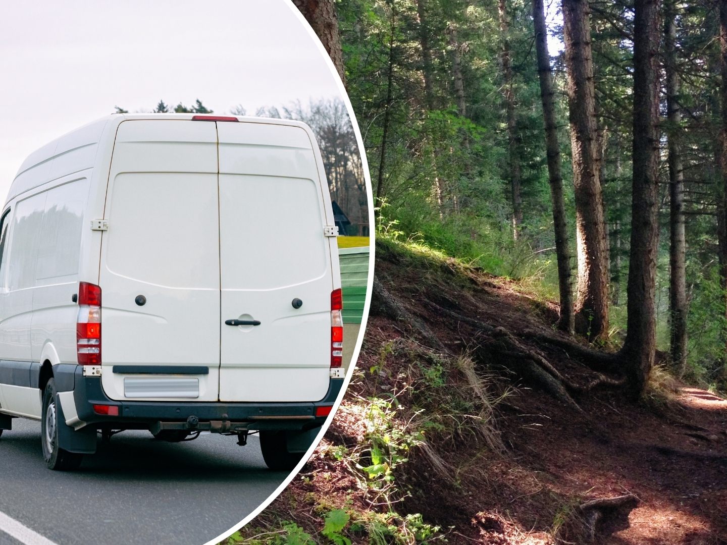 Der VW-Transporter kam nach rund 300 Metern Talfahrt auf dem Dach zum Stillstand. Der VW-Transporter kam nach rund 300 Metern Talfahrt auf dem Dach zum Stillstand.