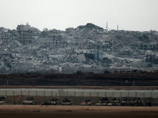 Zerstörte Gebäude im Gazastreifen