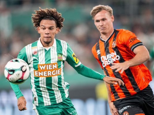 Janis Antiste und Rapid durften am Ende jubeln