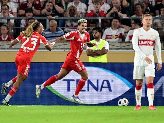 Diaz traf in seinem ersten Pflichtspiel für die Münchner