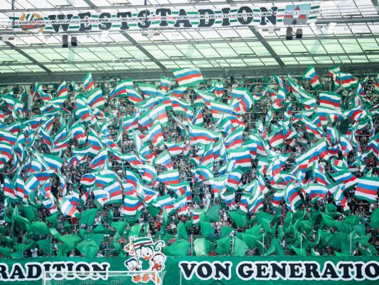 Die Rapid-Fans mussten sich mit einem 0:0 begnügen