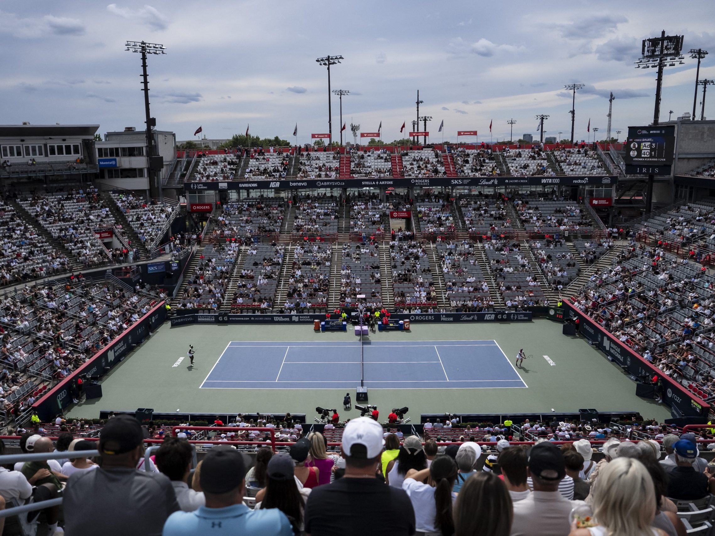 Tennisplatz beim National Bank Open in Montreal. Tennisplatz beim National Bank Open in Montreal.