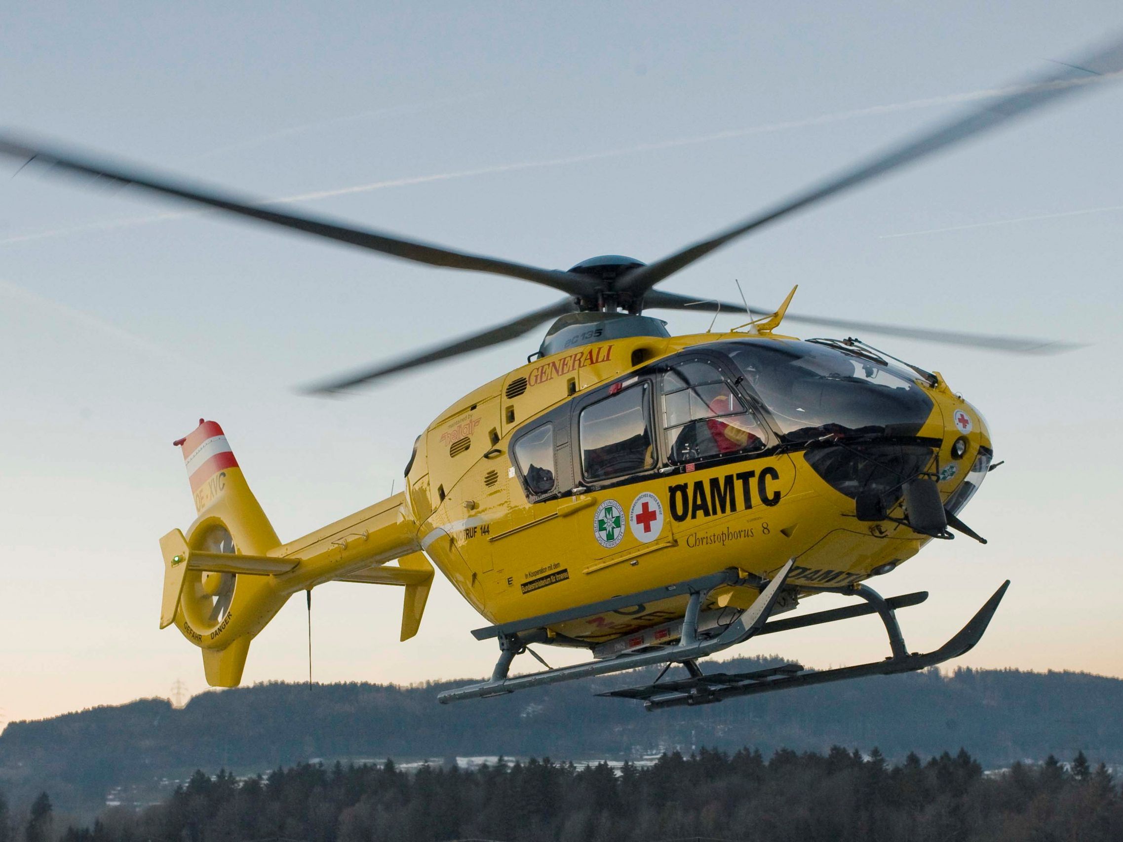 Ein Deutscher wurde bei einem Fahrradunfall in Blons schwer verletzt.