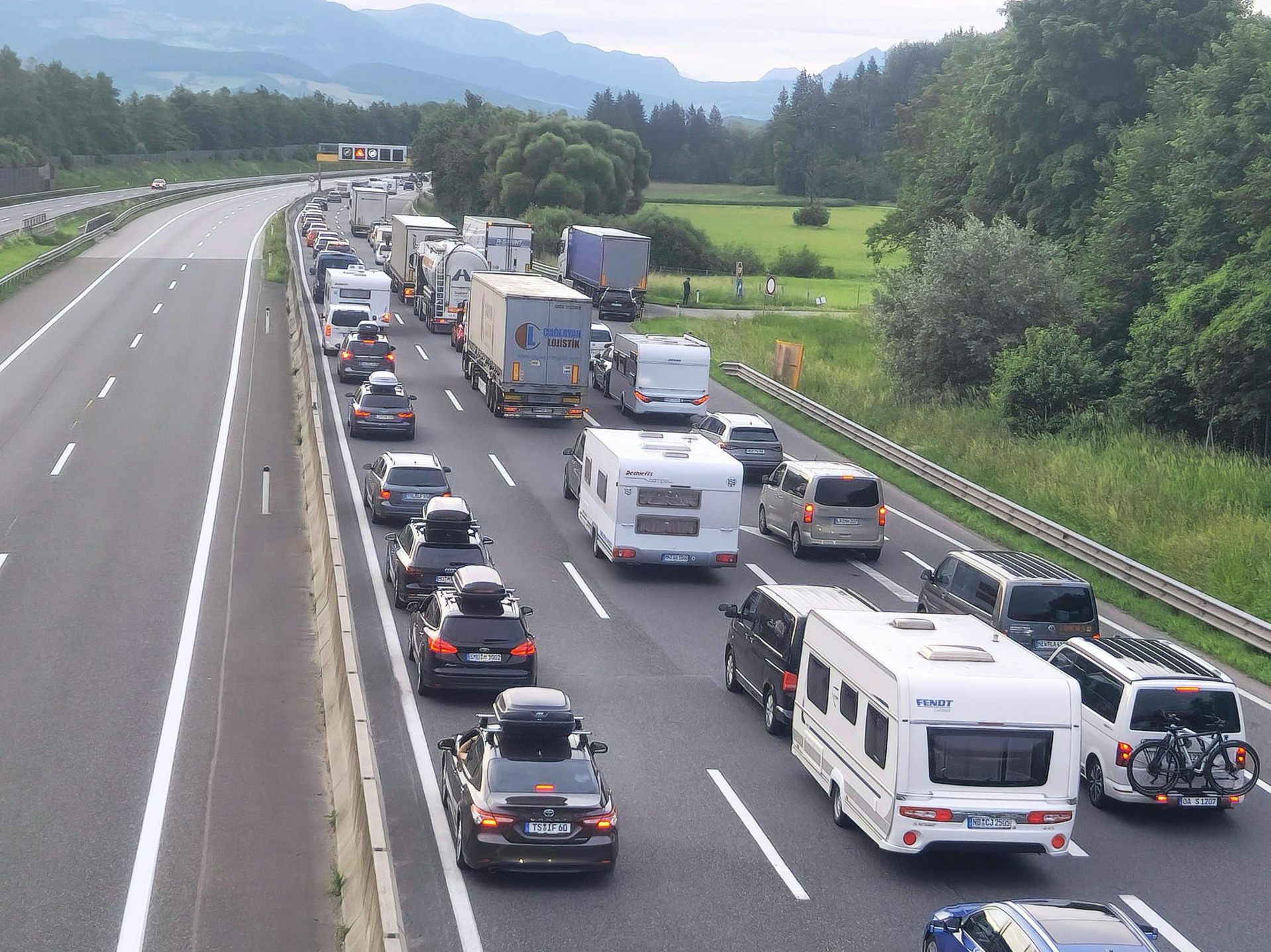 Am Wochenende werden Staus erwartet.