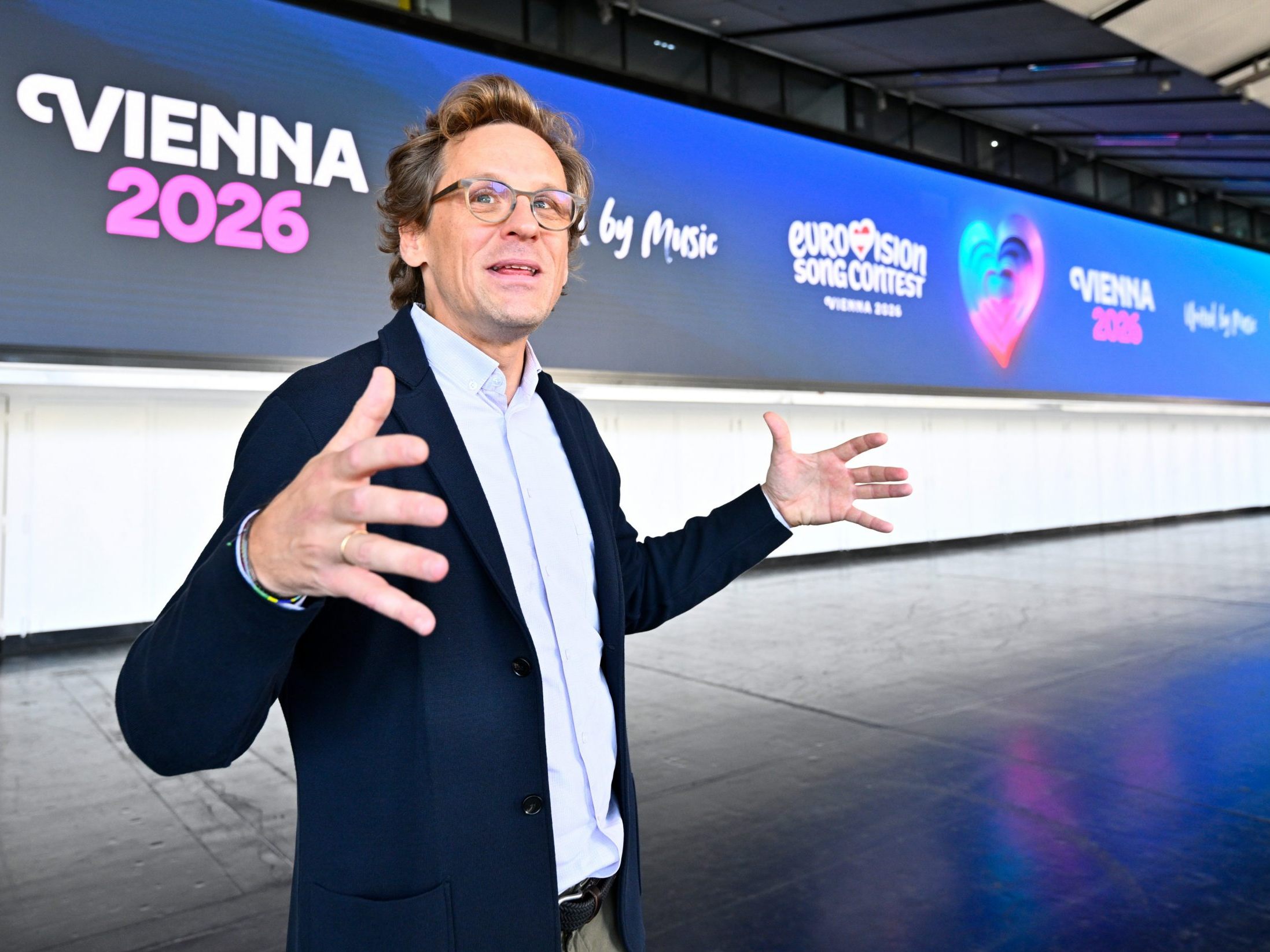 Wiener Stadthalle-Geschäftsführer Matthäus Zelenka bei einem Rundgang durch die Wiener Stadthalle.