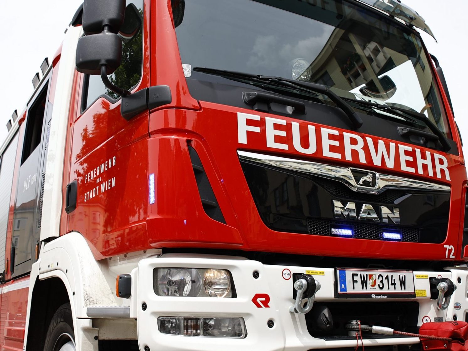 Feuerwehreinsatz in Wien-Landstraße.