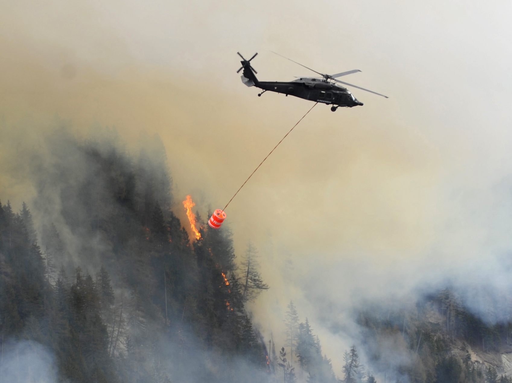Das Bundesheer ist bereit für mögliche Waldbrände in Österreich. Das Bundesheer ist bereit für mögliche Waldbrände in Österreich.