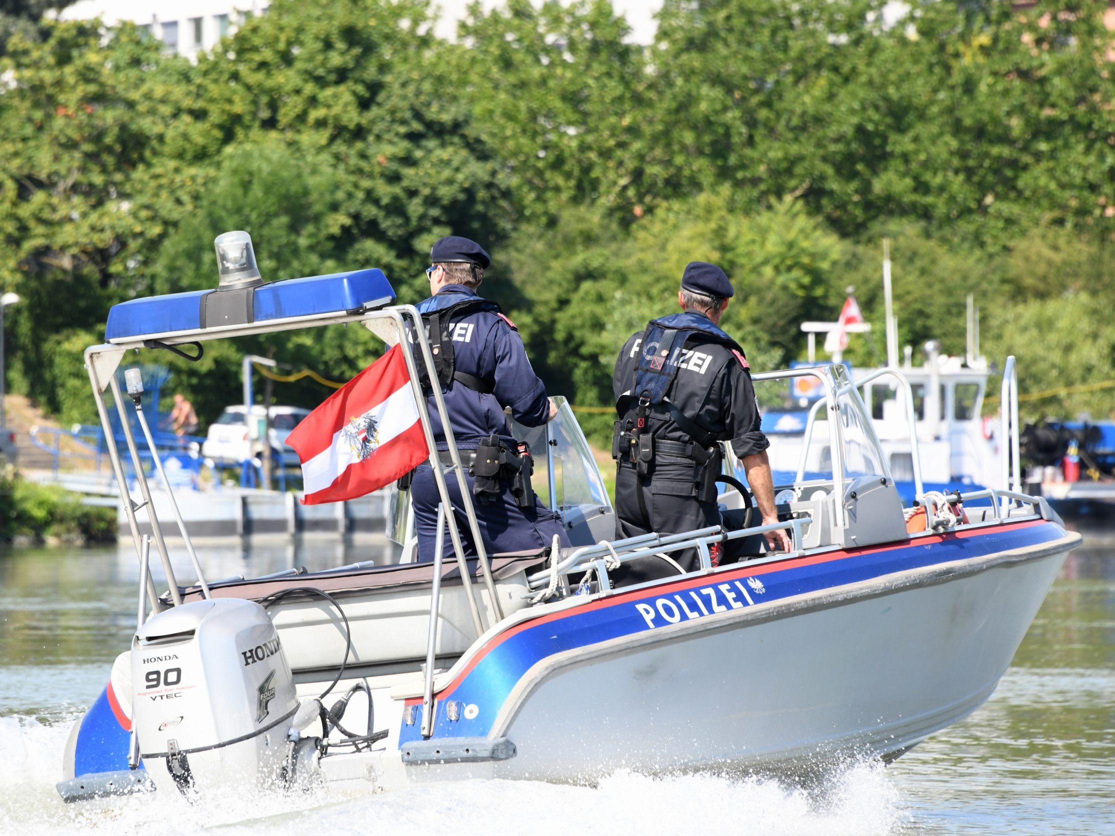 Leichenfund in der Wiener Donau.