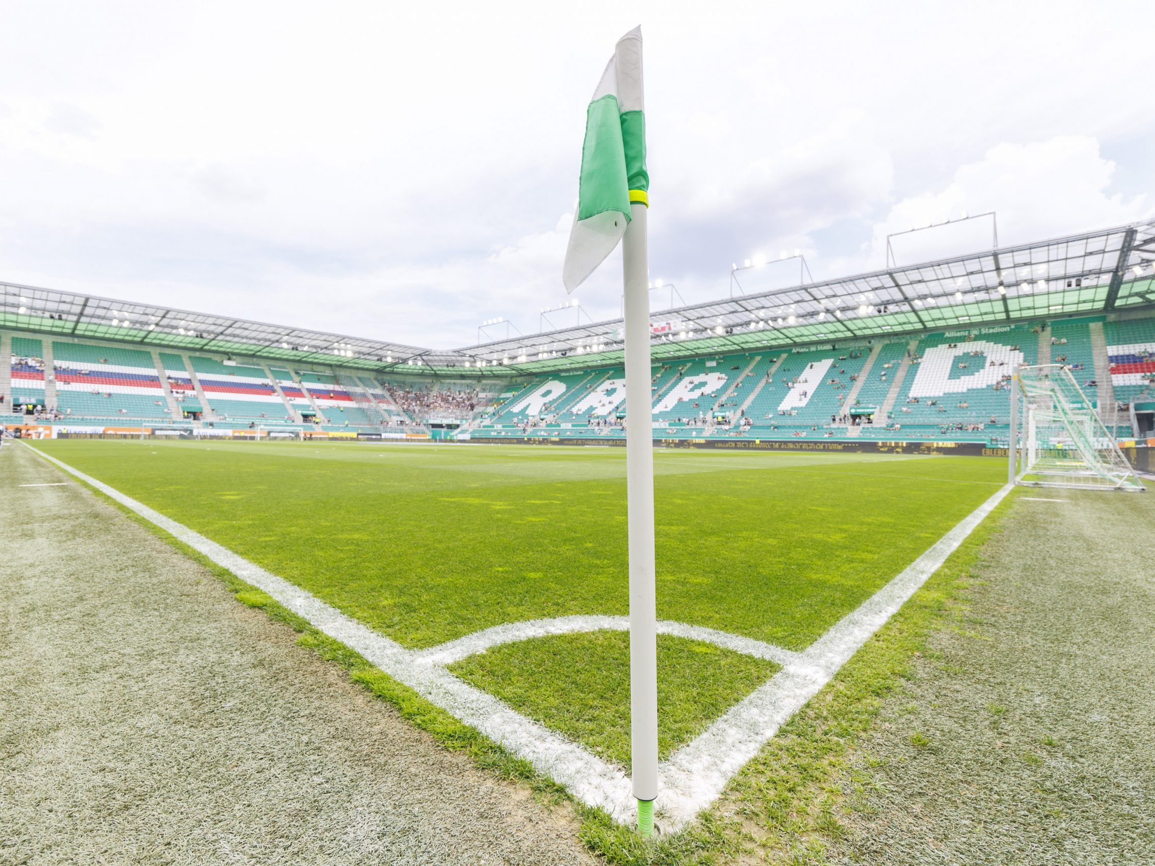 Die Rapid-Heimstätte: Hier war Bajlicz im Juli noch gegen den FK Dečić zu sehen.
