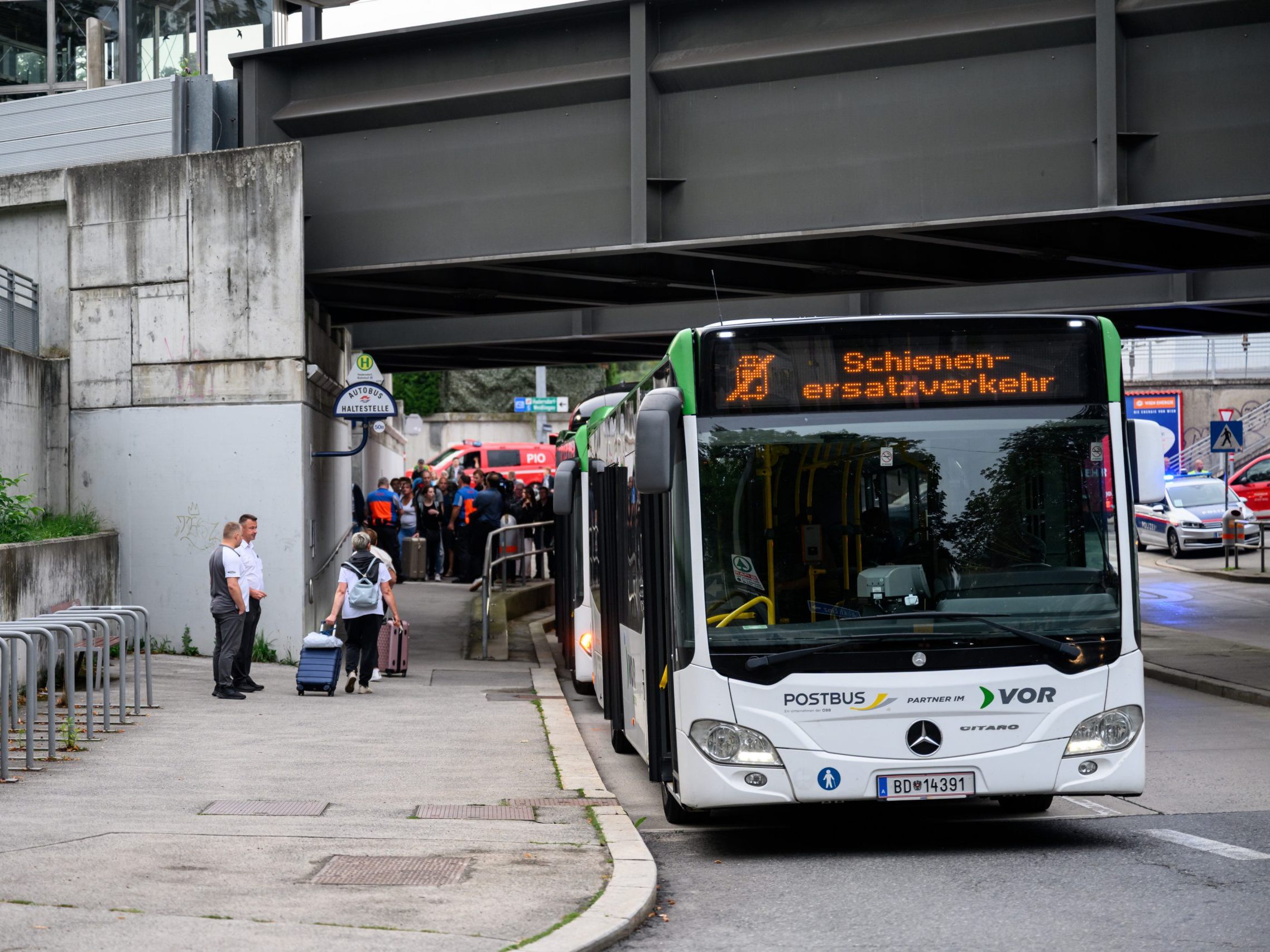 Die ÖBB verstärken den Schienenersatzverkehr.