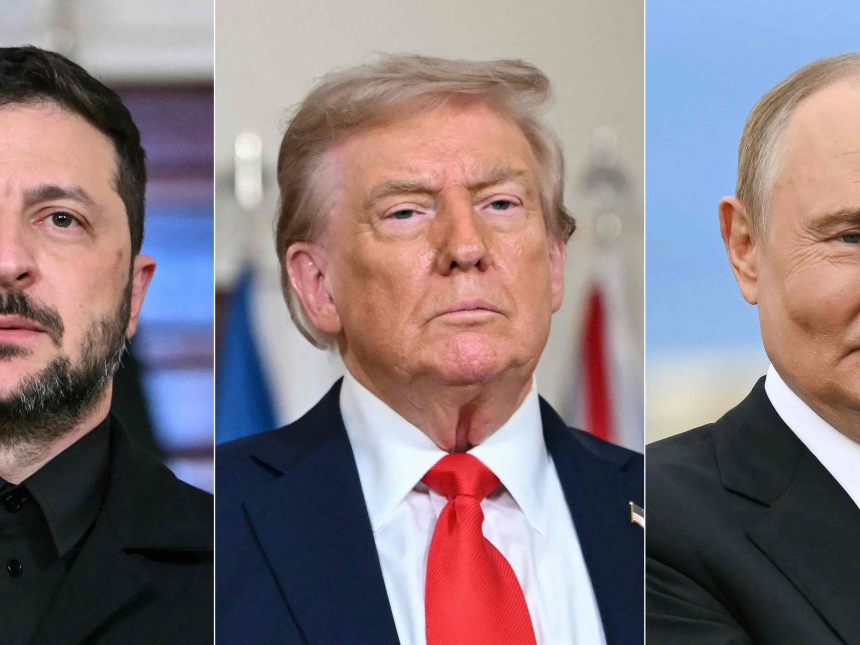 Selenskyj, Trump und Putin sollen ein Treffen planen.