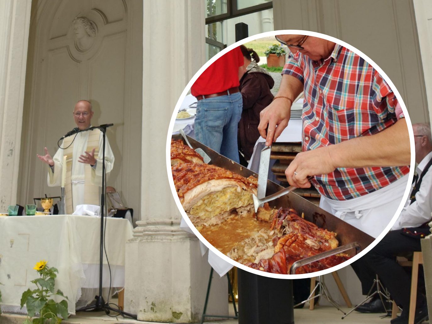 Kirchtag mit Toni Faber & Spanferkelessen Am Himmel. Kirchtag mit Toni Faber & Spanferkelessen Am Himmel.
