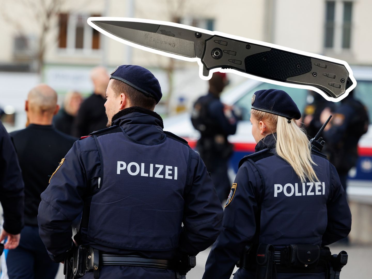 Neben dem Klappmesser wurden auch Drogen sichergestellt.