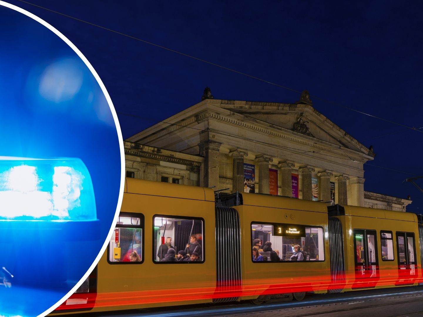 Nach einer Messerattacke in einer Straßenbahn laufen Ermittlungen wegen gefährlicher Körperverletzung.