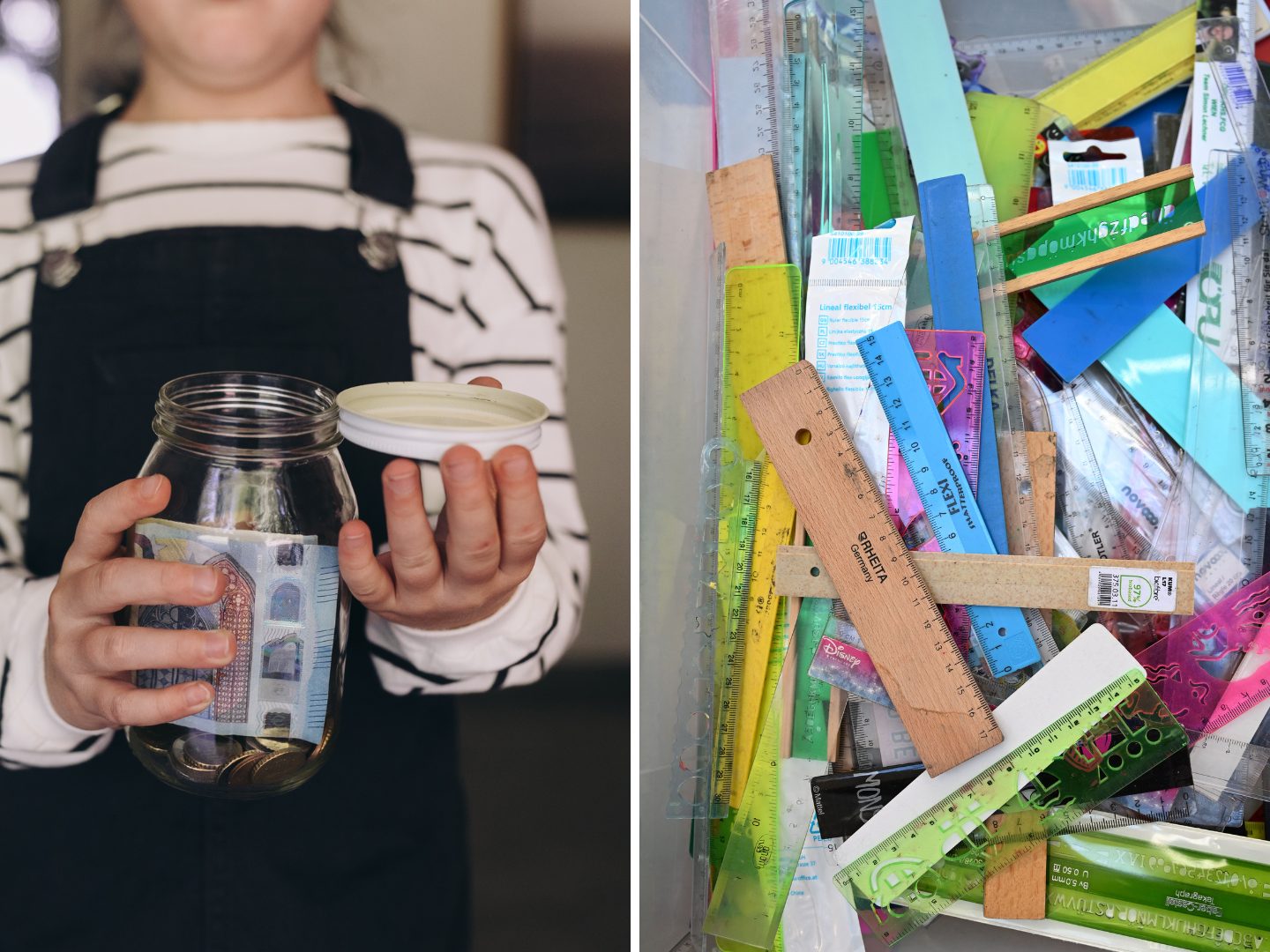 Schulsachen kosten – besonders für armutsbetroffene Familien ist der Schulstart eine Herausforderung.
